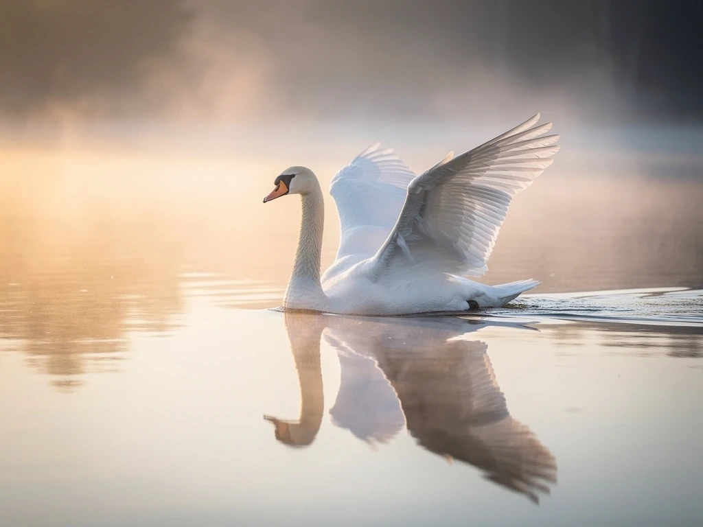 Schwan Krafttier: Transformation und Anmut