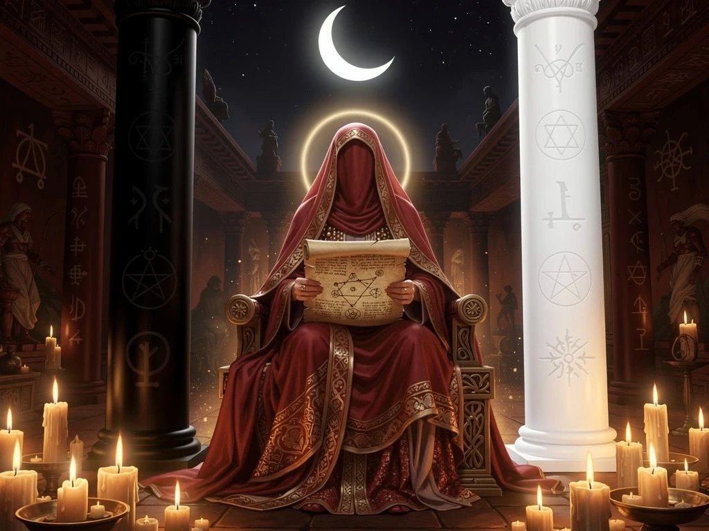 Hohepriesterin Tarot: Was die Karte zeigt