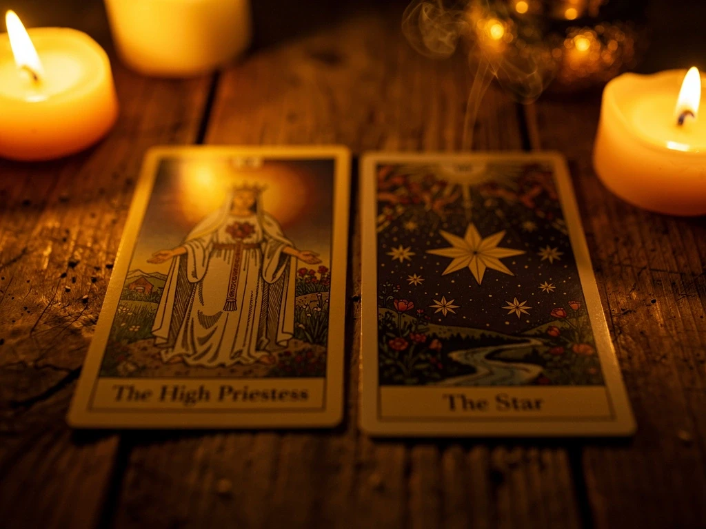 Kartenkombinationen deuten beim Kartenlegen