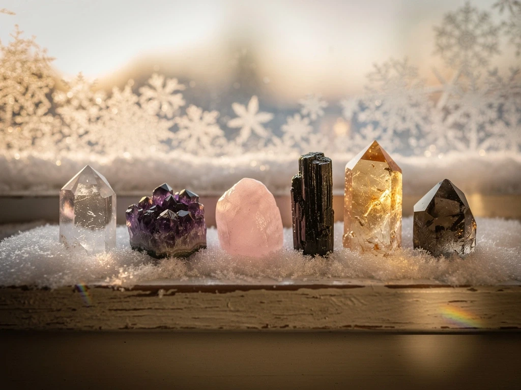 Kristalle im Winter: Diese 6 Steine helfen jetzt